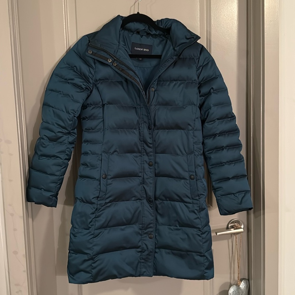 Lands End down puffer jacket
